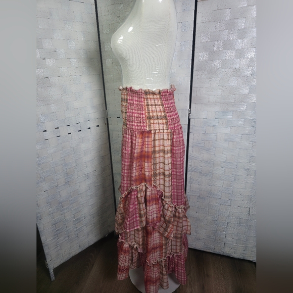 Plaid Pink Ruffle Skirt - Picture 4 of 9